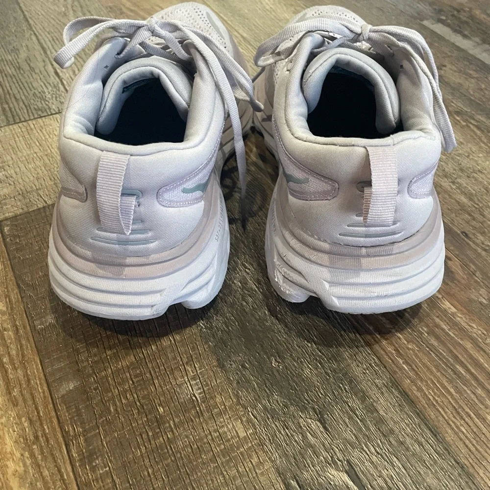 Hoka Women's Light Lavender/White Athletic Running Shoes - Picture 3 of 7